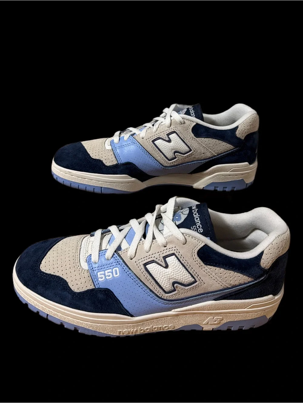 New Balance 550 Sneakers in Navy, Light Blue & Gray Men’s size 10.5 *NEW*